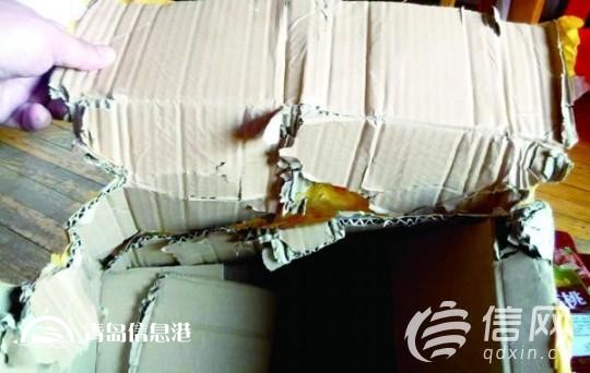 快递十多斤果脯到了少一半 还没验收人就跑了