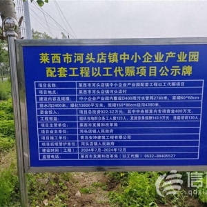 青岛市首个以工代赈中央预算内投资项目正式开工