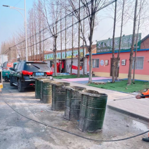 全面清洗垃圾桶，提升冬季保洁质量