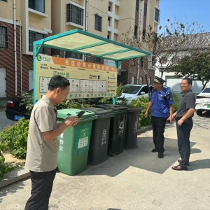 同和中队：巡查在行动，让垃圾分类 落地生根