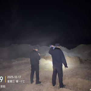 守护城市洁净底色 东阁中队建筑垃圾倾倒专项巡查常态化