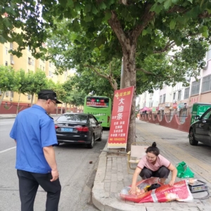 平度市东阁街道执法中队7月份市容秩序整治亮点频出
