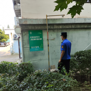 东阁中队常态化巡查排查隐患 筑牢小区燃气安全防线